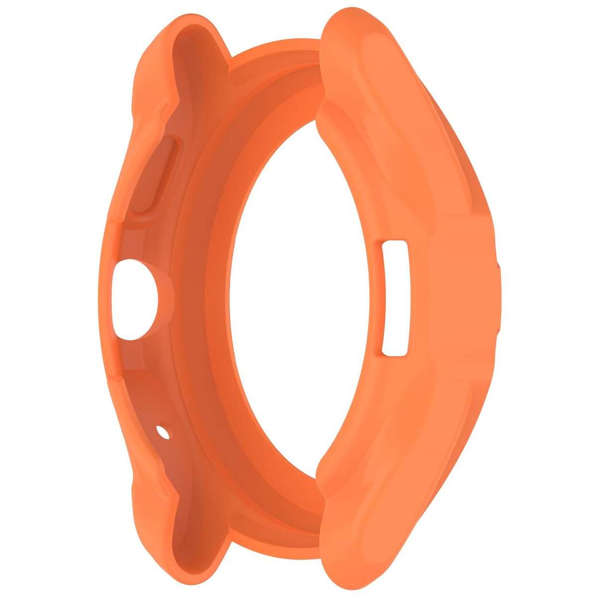 For Ticwatch Pro 5 Enduro Armored TPU Half Coverage Hollow Watch Protective Case(Orange)