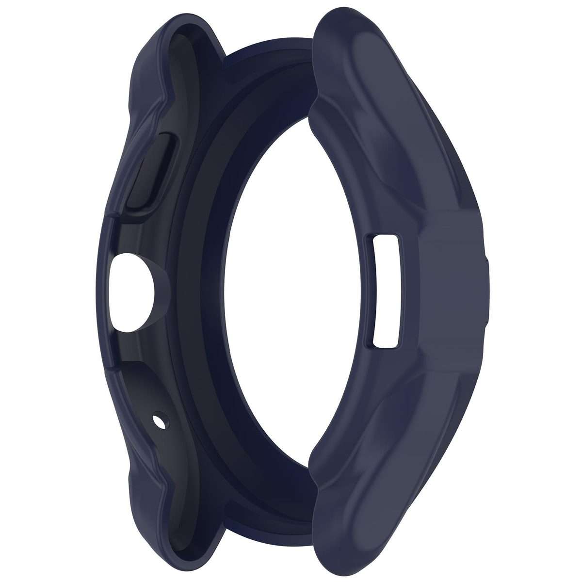 For Ticwatch Pro 5 Enduro Armored TPU Half Coverage Hollow Watch Protective Case(Blue)