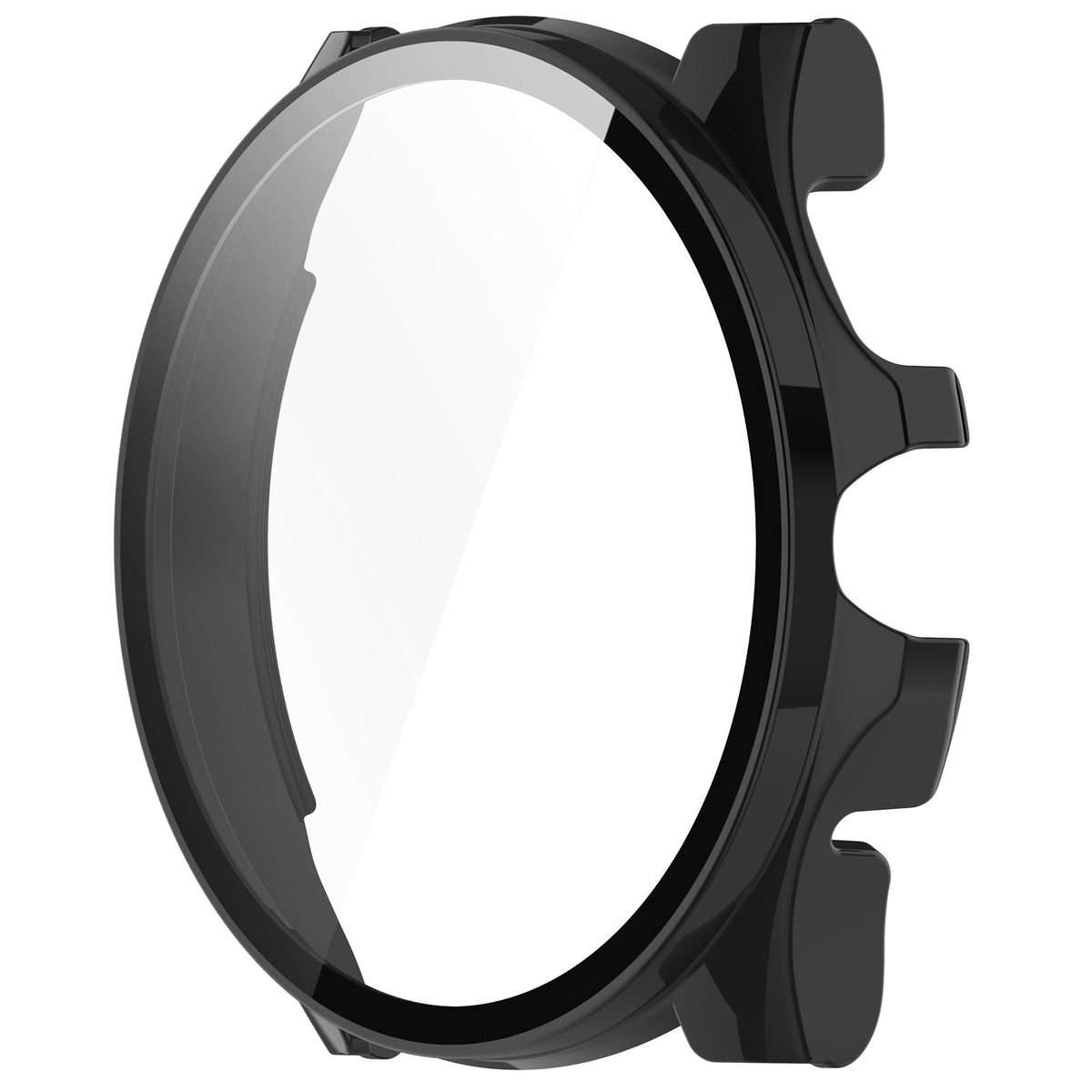For Ticwatch Pro 5 Enduro Tempered Film Integrated PC Watch Protective Case(Black)