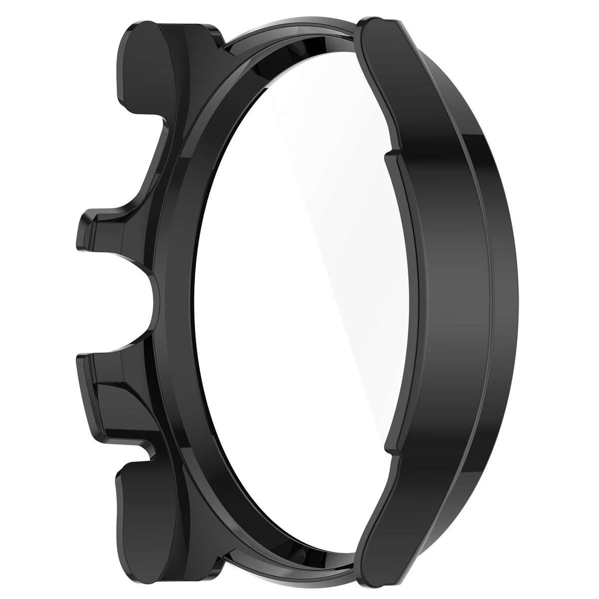 For Ticwatch Pro 5 Enduro Tempered Film Integrated PC Watch Protective Case(Black)
