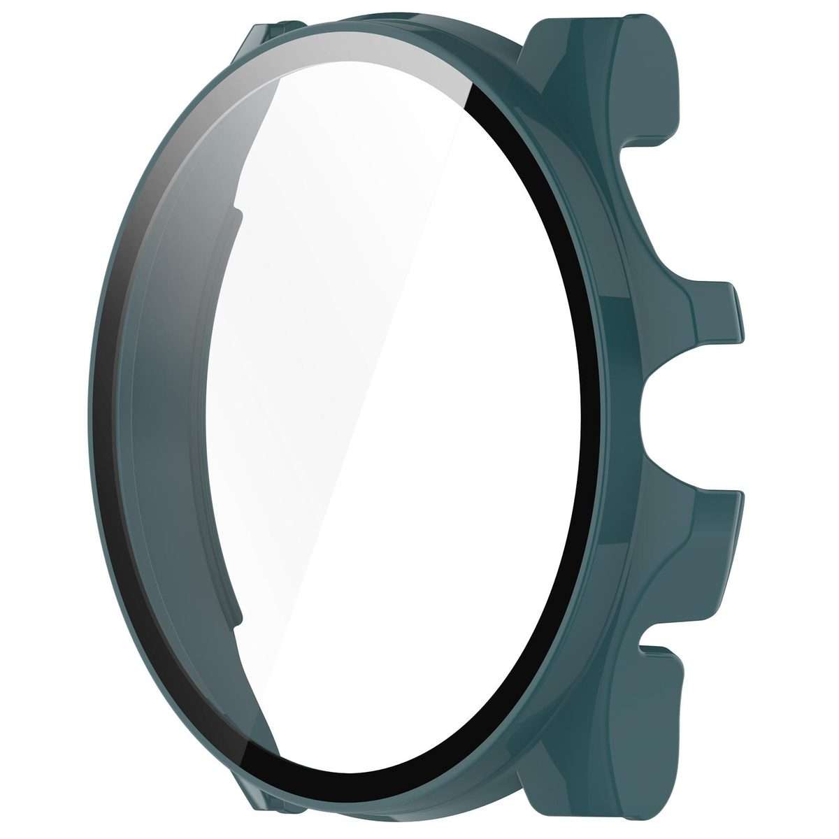 For Ticwatch Pro 5 Enduro Tempered Film Integrated PC Watch Protective Case(Pine Green)