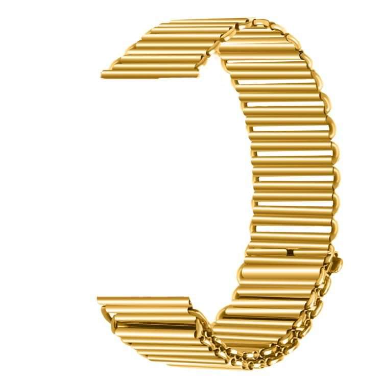 18mm Loop Slingshot Buckle Stainless Steel Watch Band(Gold)