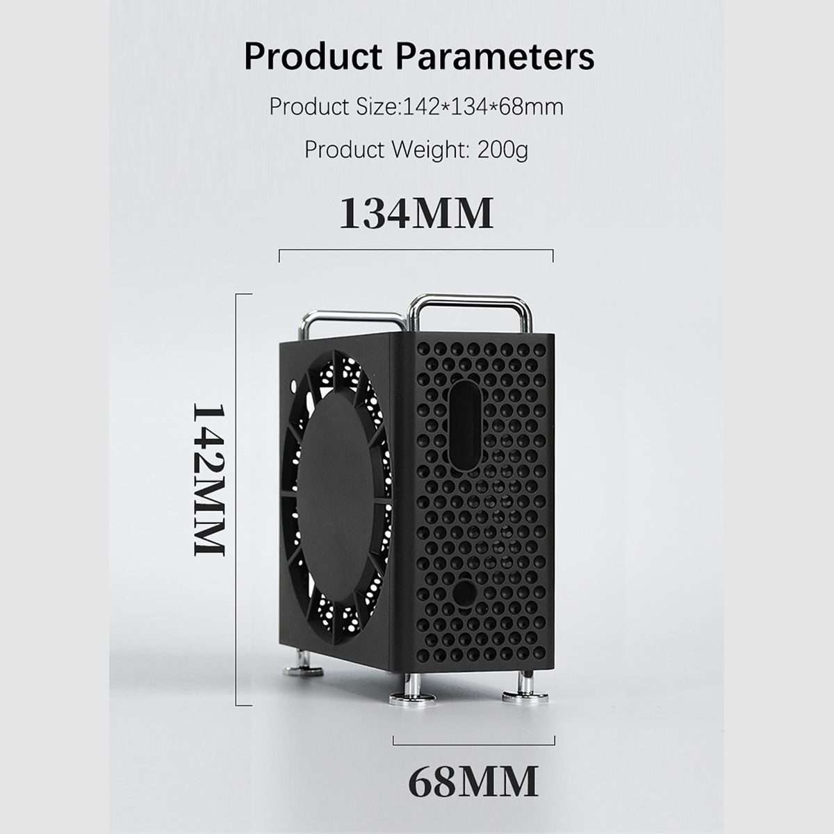 For MAC MINI M4/M4 Pro Computer Case Protective Case(Blue)