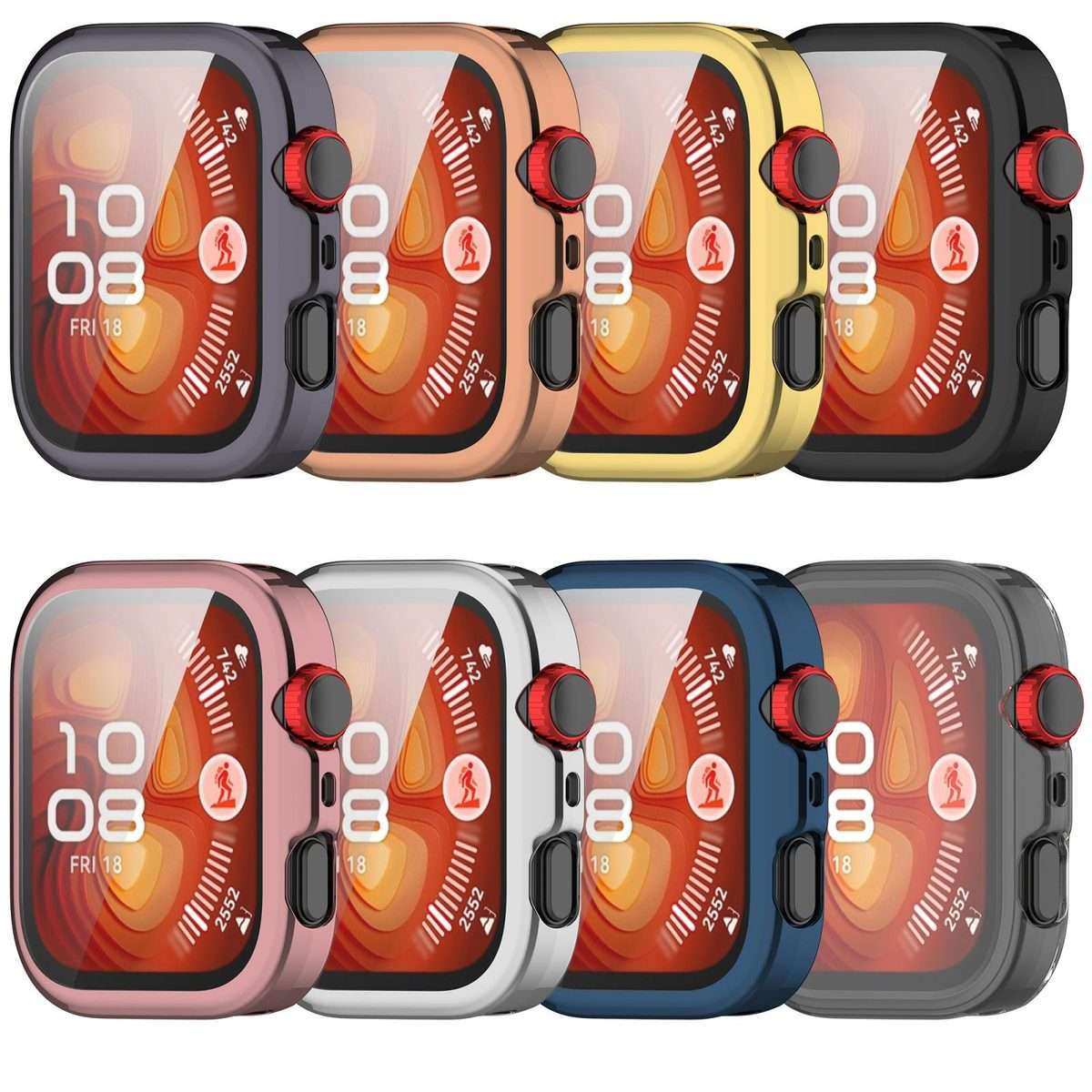 For Huawei Watch Fit 4 Pro Electroplated TPU Full Coverage Watch Protective Case(Gray)