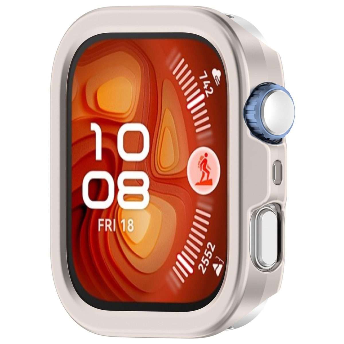 For Huawei Watch Fit 4 Pro Half Coverage Hollow PC Watch Protective Case(Starlight)