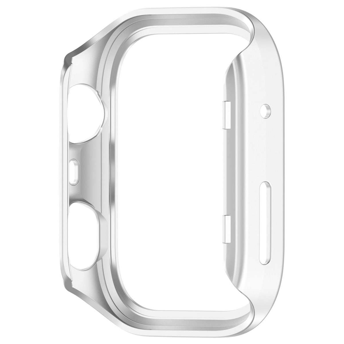 For Huawei Watch Fit 4 Pro Half Coverage Hollow PC Watch Protective Case(Silver)