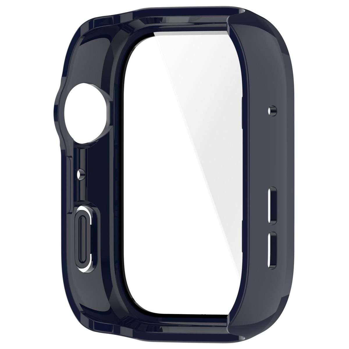 For Huawei Watch Fit 4 Pro Tempered Film Integrated PC Watch Protective Case(Ink Blue)