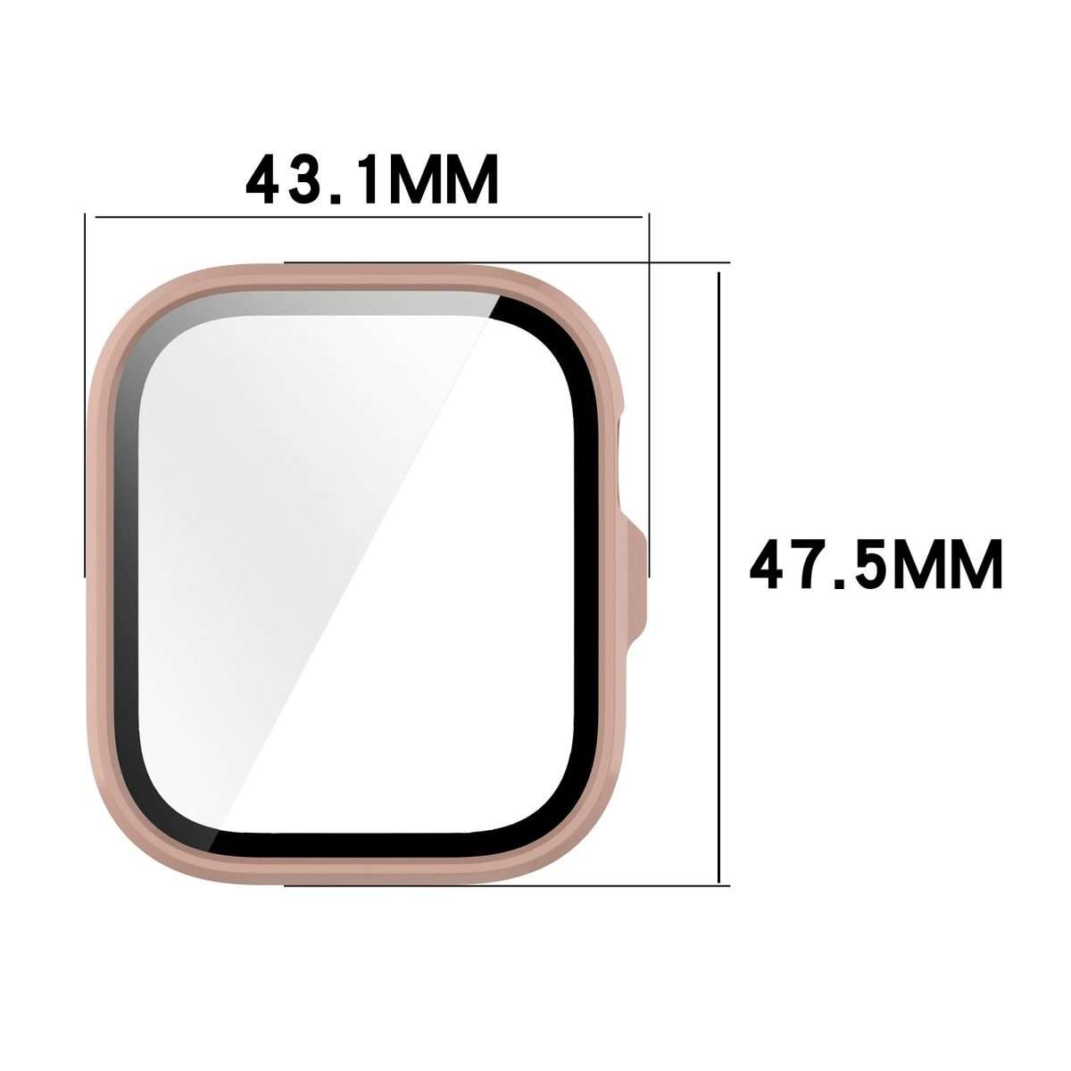 For Huawei Watch Fit 4 Pro Tempered Film Integrated PC Watch Protective Case(Cherry Pink)