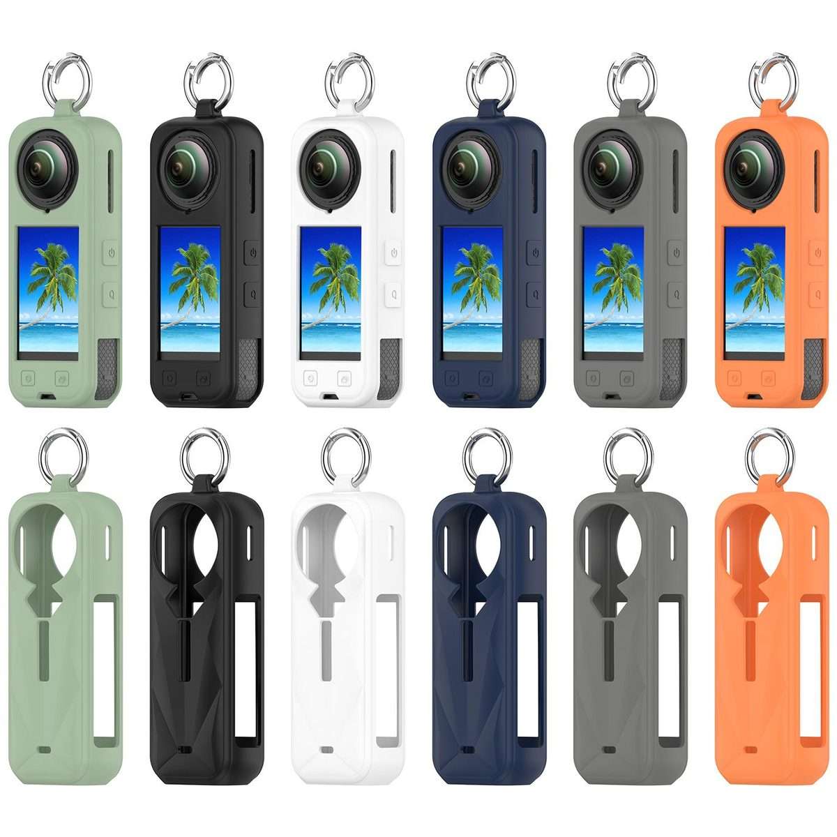 For Insta360 X5 Silicone Protective Case(Dark Gray)