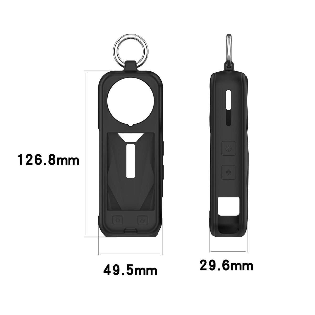For Insta360 X5 Silicone Protective Case(Orange)