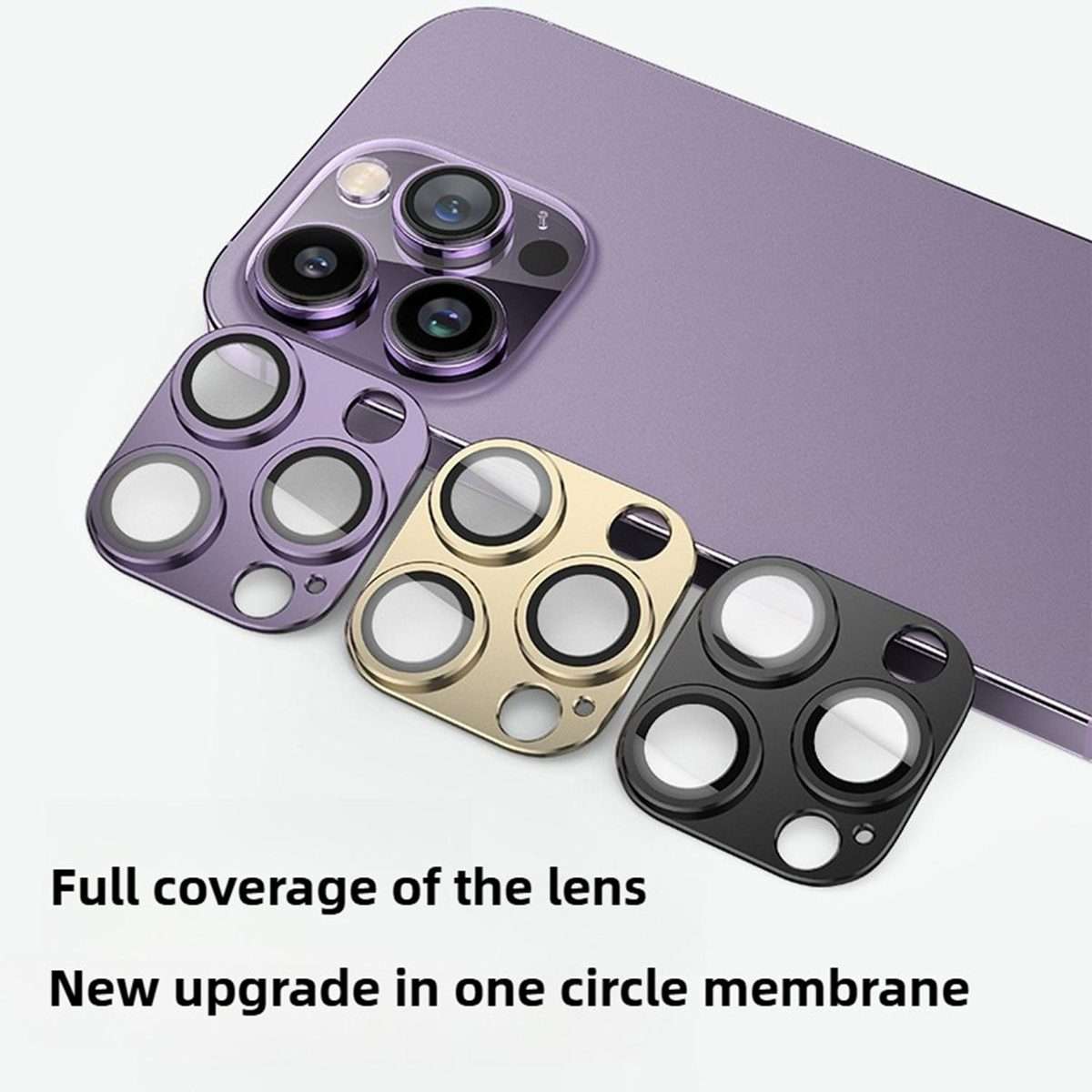For iPhone 16 Pro Kalebol Armor Full-Coverage Metal Lens Ring Protector Film(Silver)