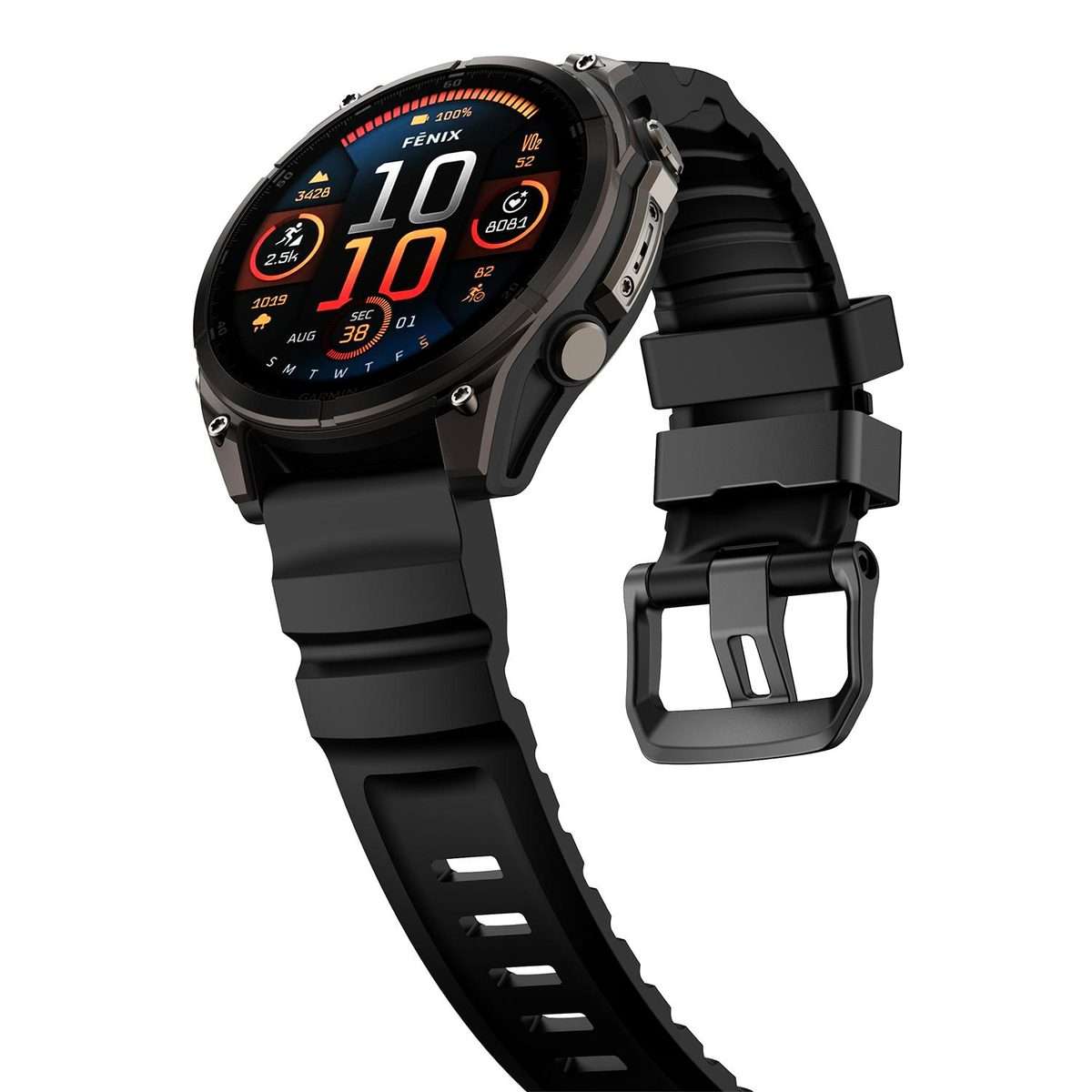 For Gamin 26mm Wild Trail Sport Silicone Watch Band(Black)