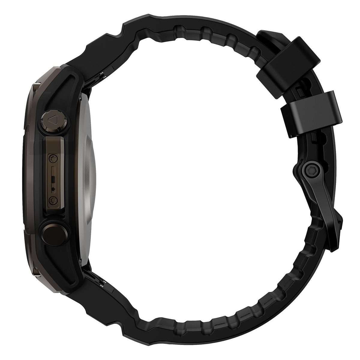 For Gamin 26mm Wild Trail Sport Silicone Watch Band(Black)
