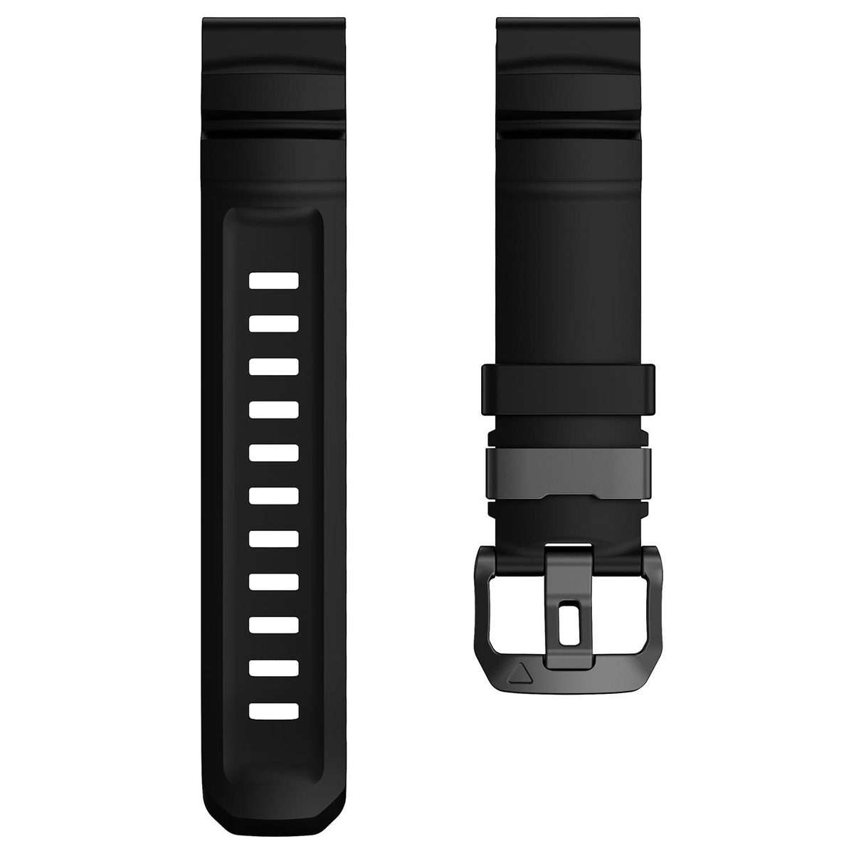 For Gamin 26mm Wild Trail Sport Silicone Watch Band(Black)