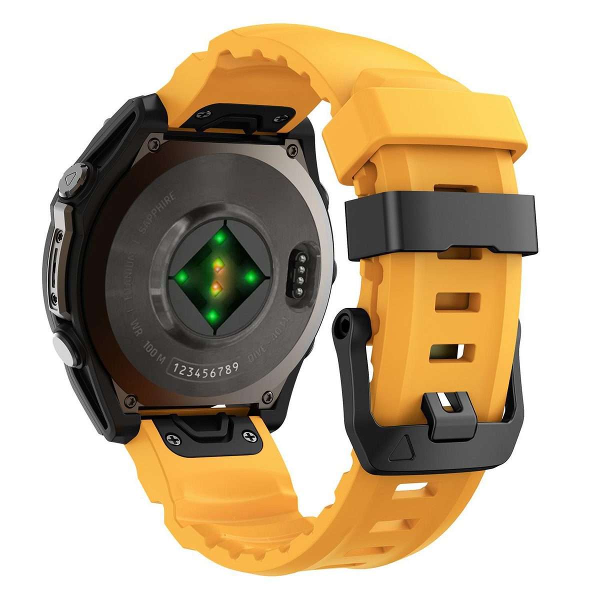 For Gamin 26mm Wild Trail Sport Silicone Watch Band(Daylight Yellow)