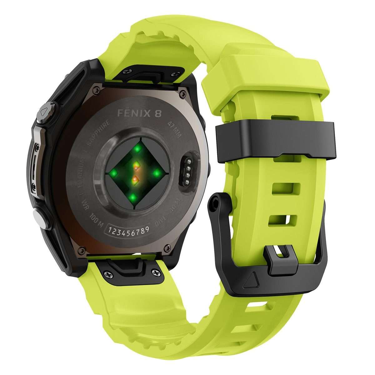 For Gamin 26mm Wild Trail Sport Silicone Watch Band(Lime)