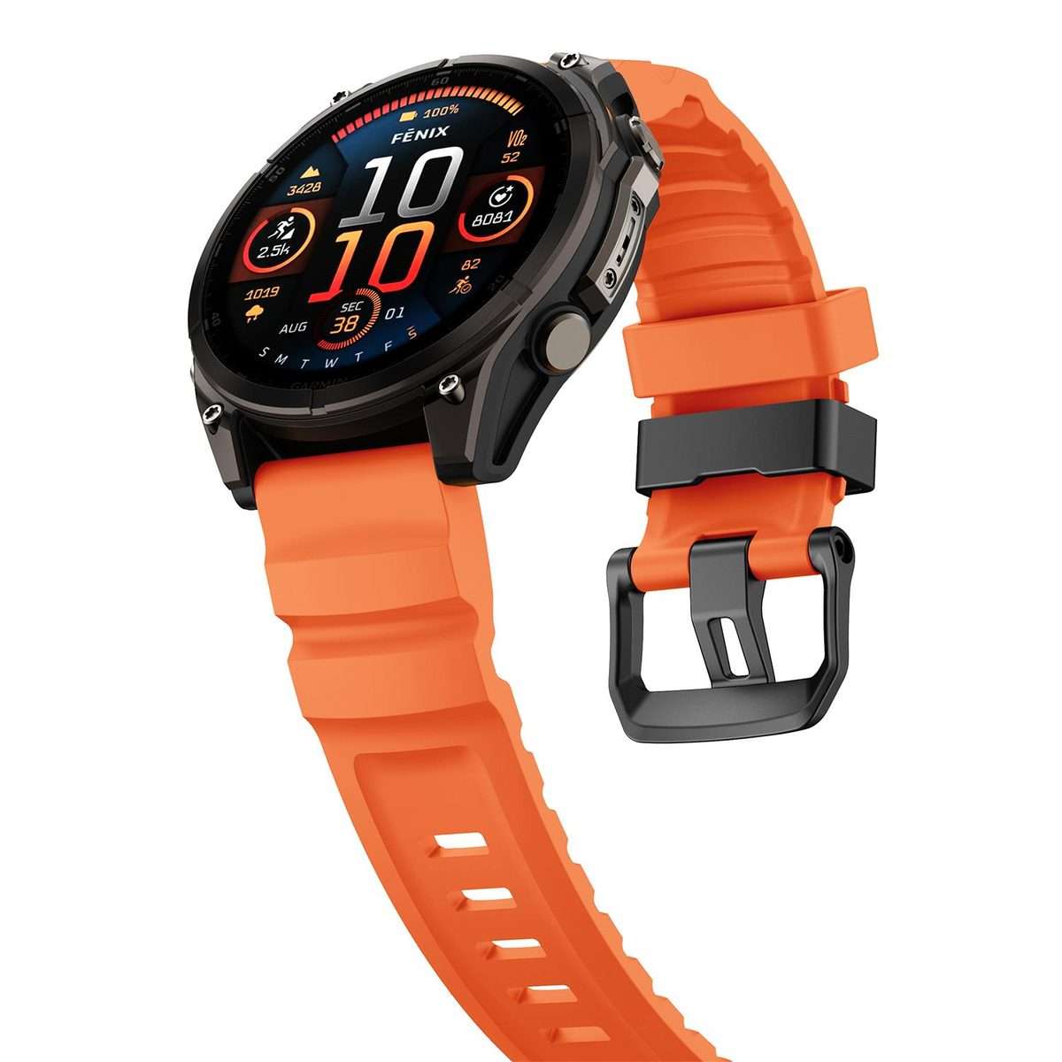 For Gamin 26mm Wild Trail Sport Silicone Watch Band(Orange)