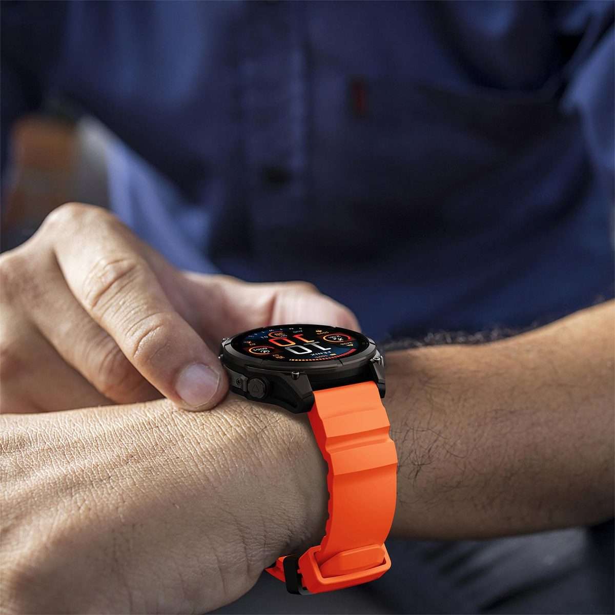 For Gamin 26mm Wild Trail Sport Silicone Watch Band(Orange)