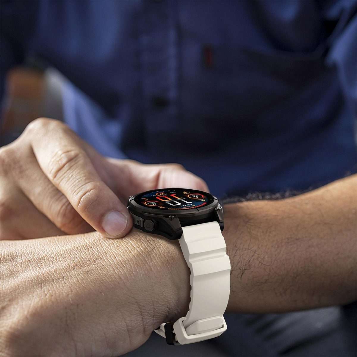 For Gamin 26mm Wild Trail Sport Silicone Watch Band(Starlight)