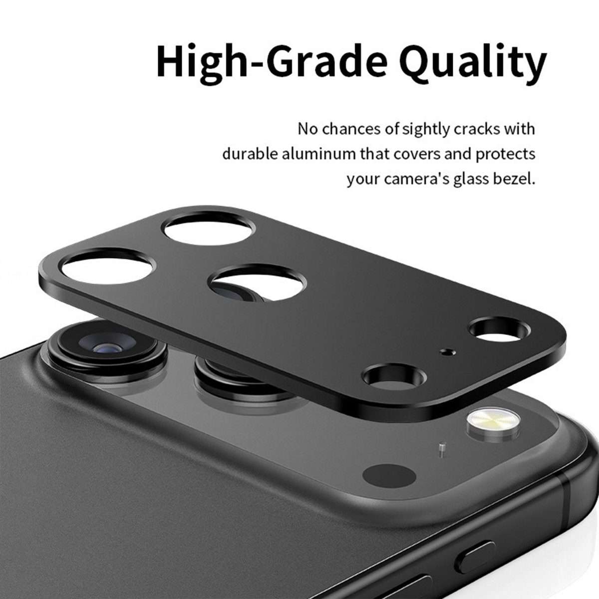 For iPhone 17 Pro Kalebol Metal Hollow Lens Protection Ring
