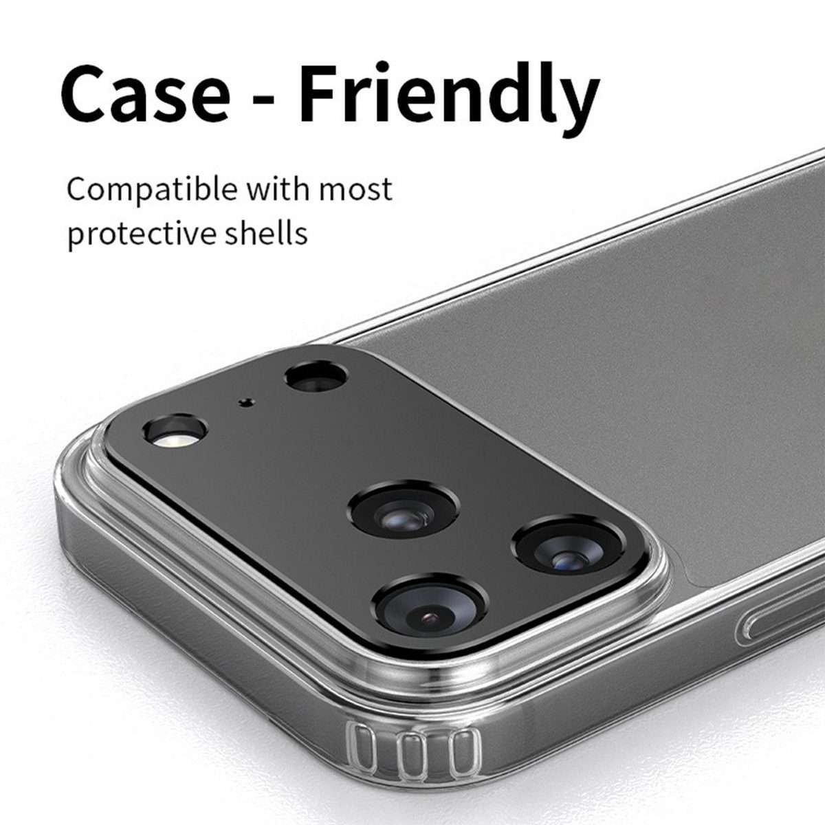 For iPhone 17 Pro Kalebol Metal Hollow Lens Protection Ring