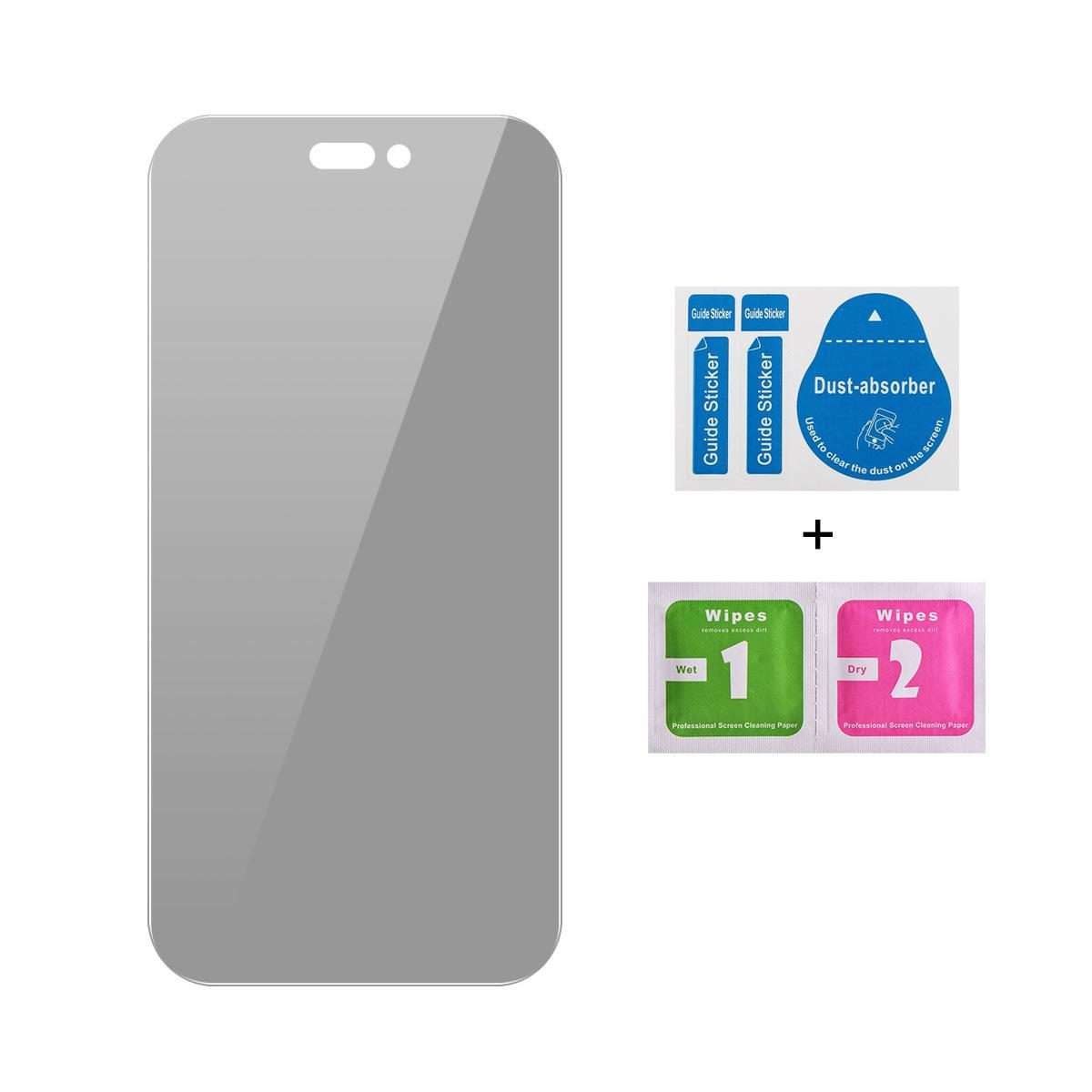 For iPhone 16 Pro Max JUNSUNMAY 25pcs Privacy Screen Protector Tempered Glass Film