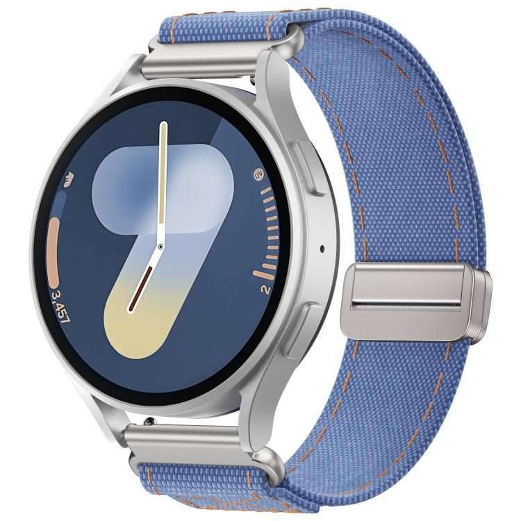 18mm Kalebol Cool Denim Magnetic Buckle Watch Band(Light Blue)