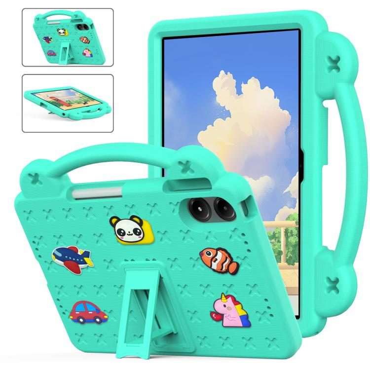 For Xiaomi Redmi Pad 2 Pro 12.1 Handle Kickstand Children EVA Shockproof Tablet Case(Mint Green)