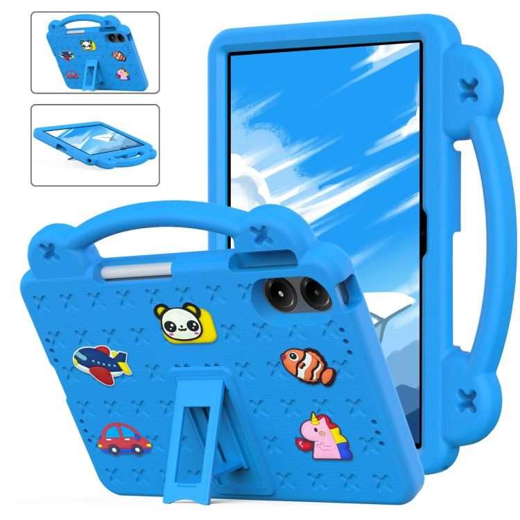 For Xiaomi Redmi Pad 2 Pro 12.1 Handle Kickstand Children EVA Shockproof Tablet Case(Sky Blue)