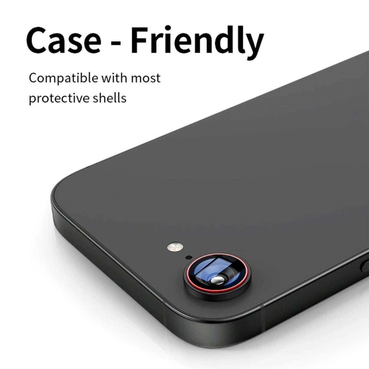 For iPhone 17e / 16e Kalebol Precise Alignment Stepped Eagle Eye Metal Lens Film(White)