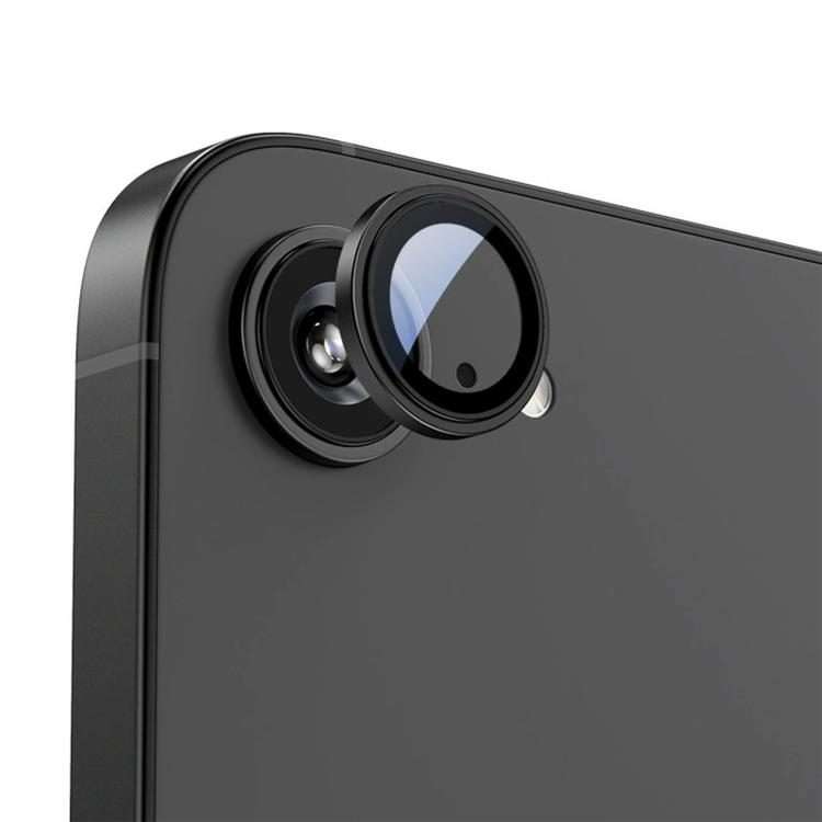 For iPhone 17e / 16e Kalebol Precise Alignment Stepped Eagle Eye Metal Lens Film(Black)