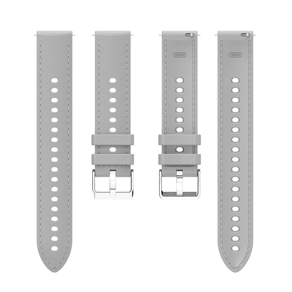 18mm Stitched Silicone Watch Band(Gray)