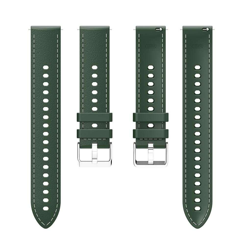 18mm Stitched Silicone Watch Band(Army Green)