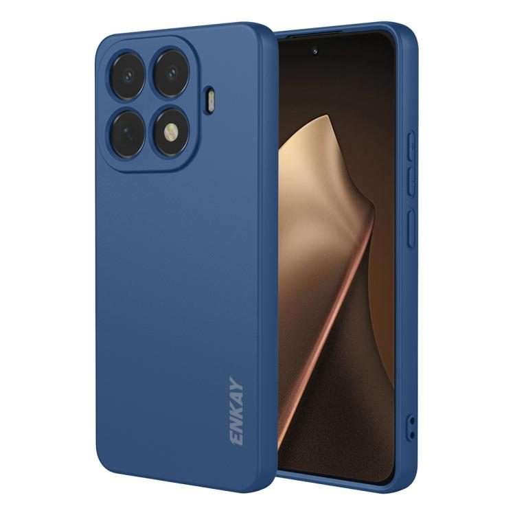 For Xiaomi 15T Pro ENKAY Liquid Silicone Soft Shockproof Phone Case(Dark Blue)