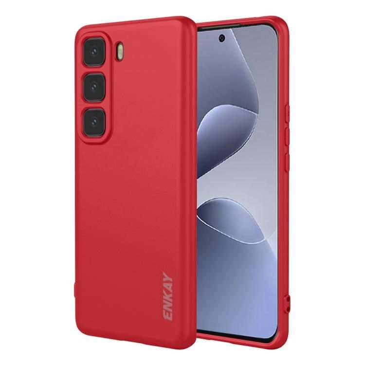 For Infinix Hot 60 Pro+ ENKAY Liquid Silicone Soft Shockproof Phone Case(Red)