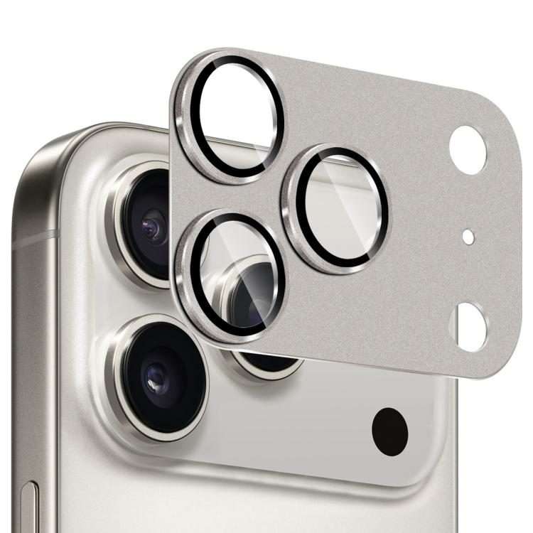 For iPhone 17 Pro Max ENKAY Anti-reflection Camera Lens Frosted Armor Aluminium Alloy T ... (Grey)