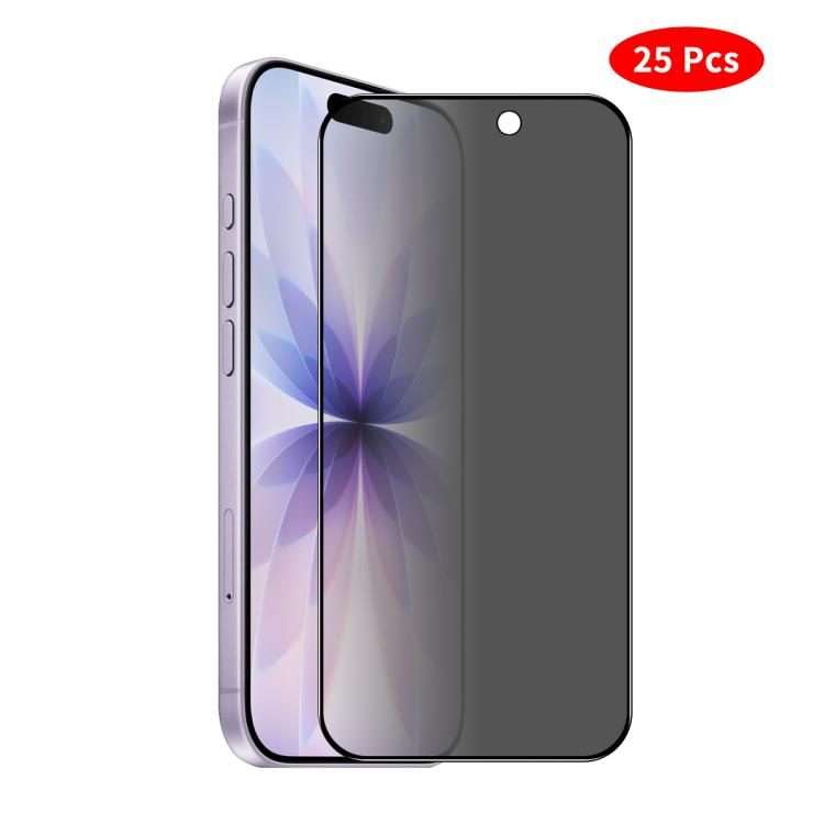 For iPhone 17 Pro Max JUNSUNMAY 25pcs Silk Print Full Coverage Privacy Tempered Glass Film