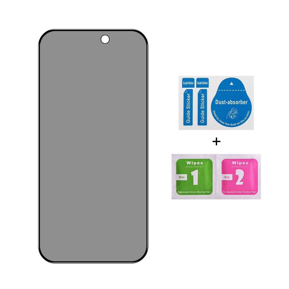 For iPhone 17 Pro Max JUNSUNMAY 25pcs Silk Print Full Coverage Privacy Tempered Glass Film