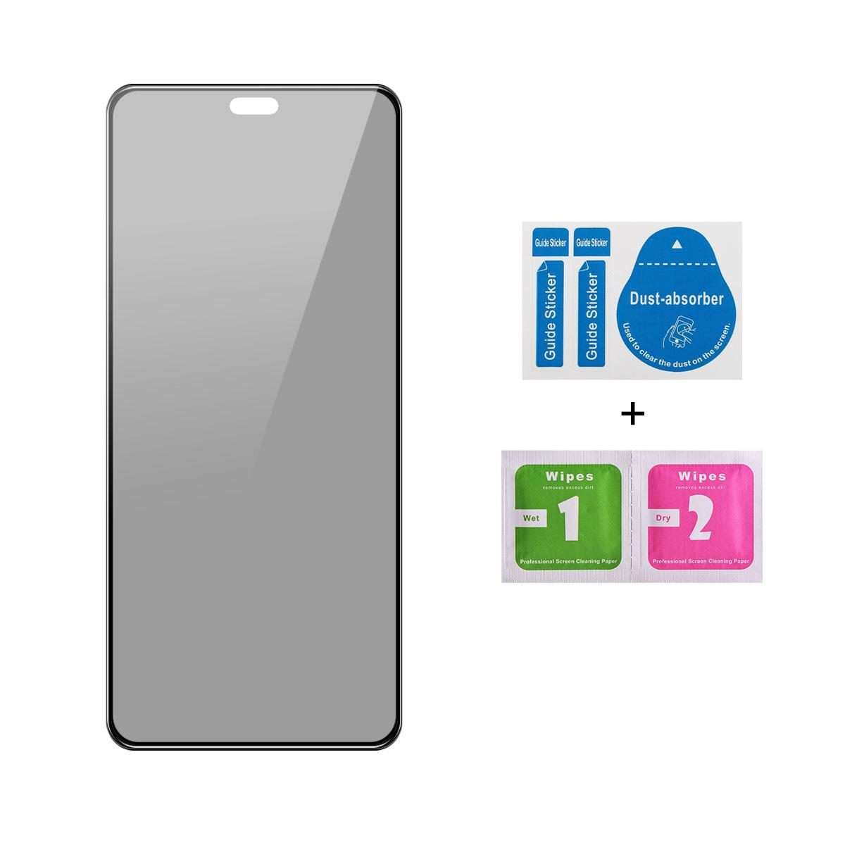 For Honor 400 5G Global 156.5mm JUNSUNMAY 25pcs Silk Print Full Coverage Privacy Tempered Glass Fi