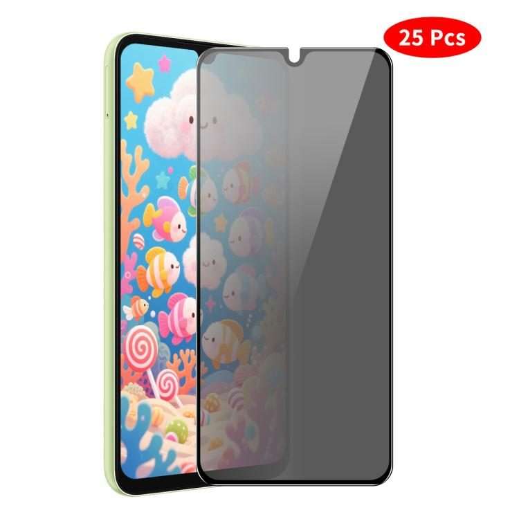 For Honor X5c / X5c Plus JUNSUNMAY 25pcs Silk Print Full Coverage Privacy Tempered Glass Film