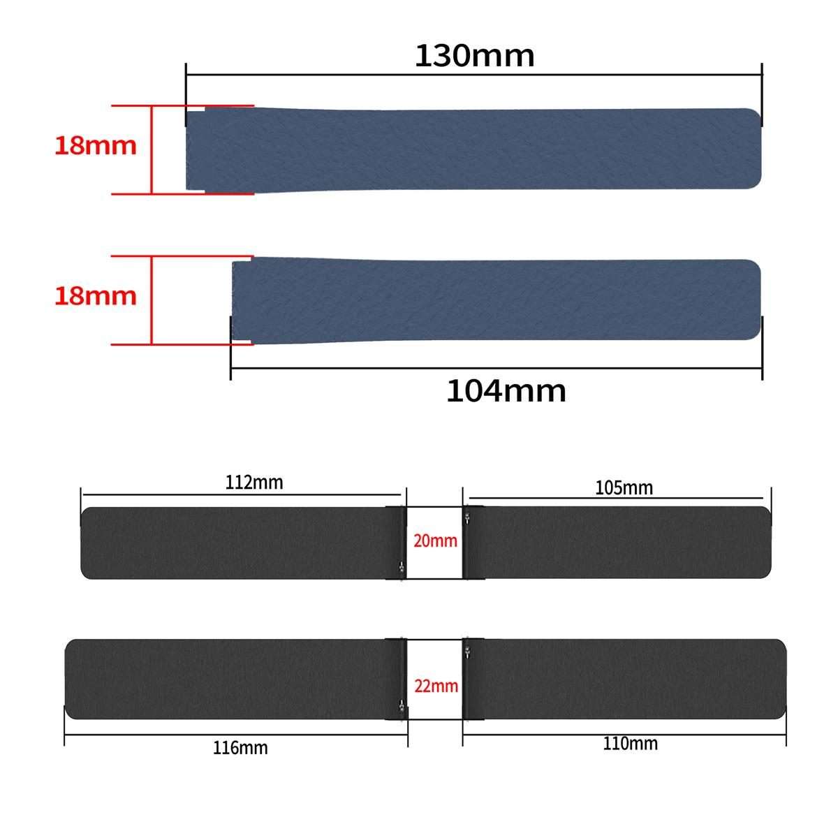 22mm Lychee Texture Soft Magnetic Silicone Watch Band(Starlight Orange)