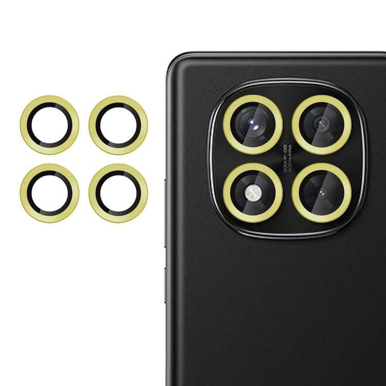 For Redmi Note 14 Pro 4G Kalebol No Flicker Ultra-Thin Individual Camera Lens Tempered ... (Gold)