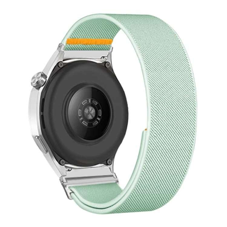 22mm Adjustable Single Loop Elastic Nylon Watch Band(Mint Green)