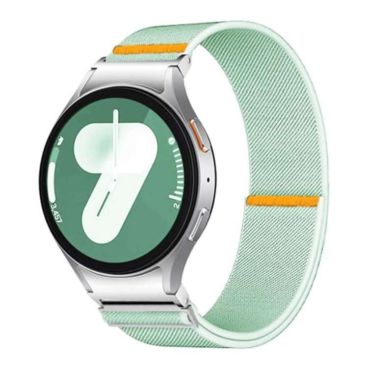 For Samsung Galaxy Watch FE / 7 / 6 / 5 / 4 Adjustable Single Loop Elastic Nylon ... (Mint Green)