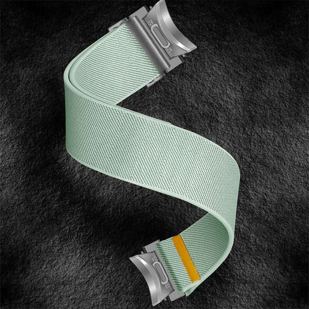 For Samsung Galaxy Watch FE / 7 / 6 / 5 / 4 Adjustable Single Loop Elastic Nylon ... (Mint Green)