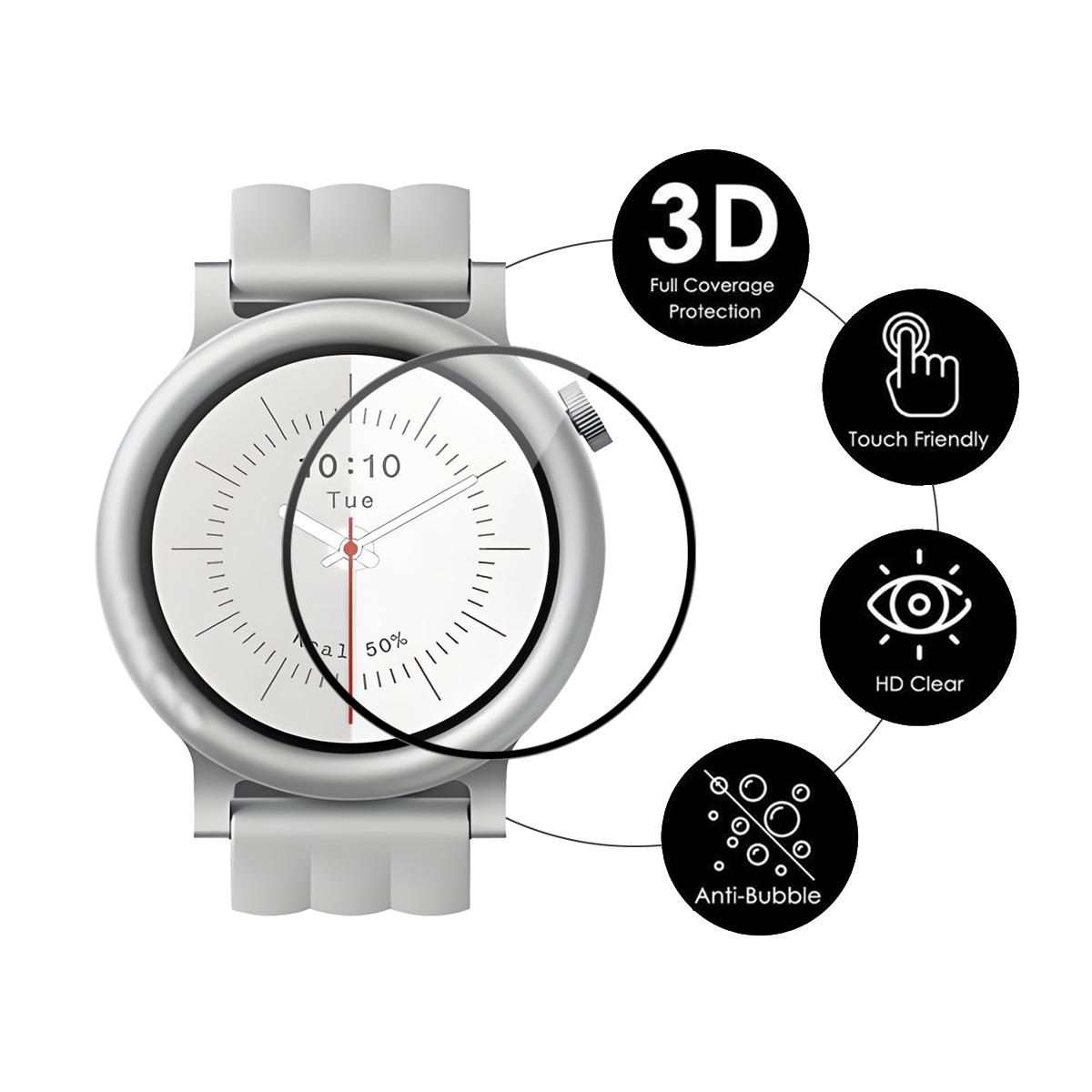 For Nothing CMF Watch 3 Pro ENKAY 3D Full Coverage Soft PC Edge PMMA HD Screen Protector Film