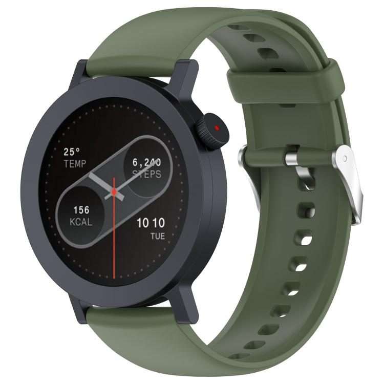 For Nothing CMF Watch 3 Pro / Watch Pro 2 Solid Color Silicone Watch Band(Dark Green)