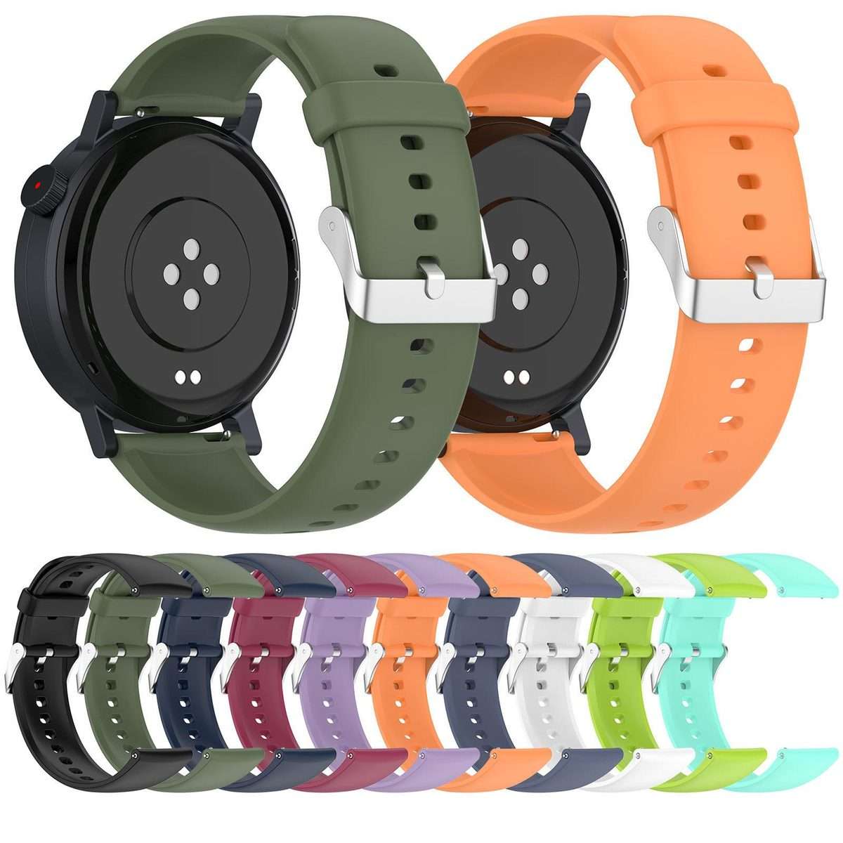 For Nothing CMF Watch 3 Pro / Watch Pro 2 Solid Color Silicone Watch Band(Orange)