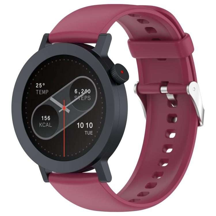 For Nothing CMF Watch 3 Pro / Watch Pro 2 Solid Color Silicone Watch Band(Wine Red)