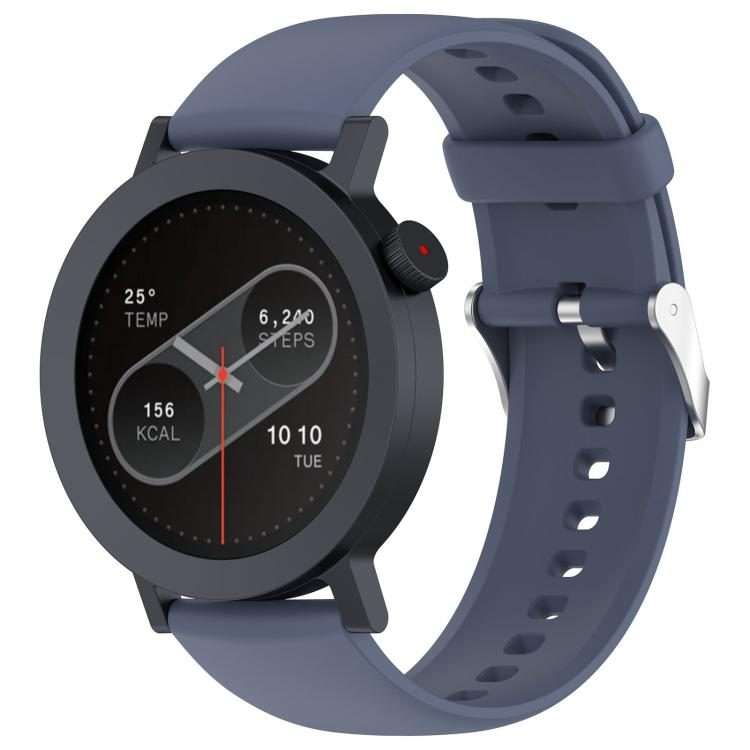 For Nothing CMF Watch 3 Pro / Watch Pro 2 Solid Color Silicone Watch Band(Blue Gray)